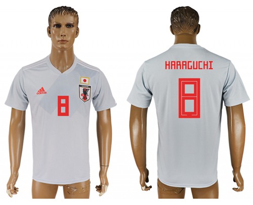Japan #8 Haraguchi Away Soccer Country Jersey